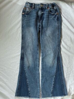 Zara Girls Flared Panel Jeans